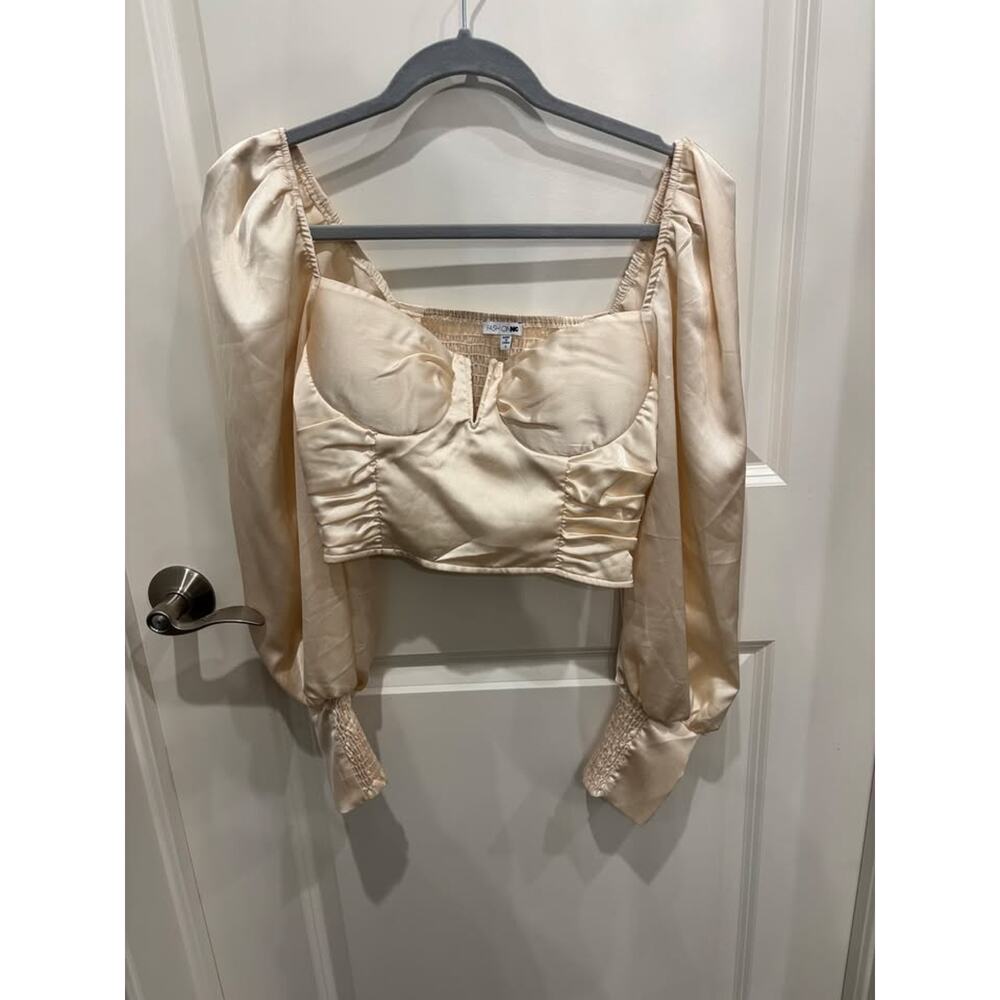 Fashion Nova Cropped L/S Corset
